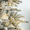 10ft. Pre-Lit Flocked Fir Artificial Christmas Tree, Warm White Lights